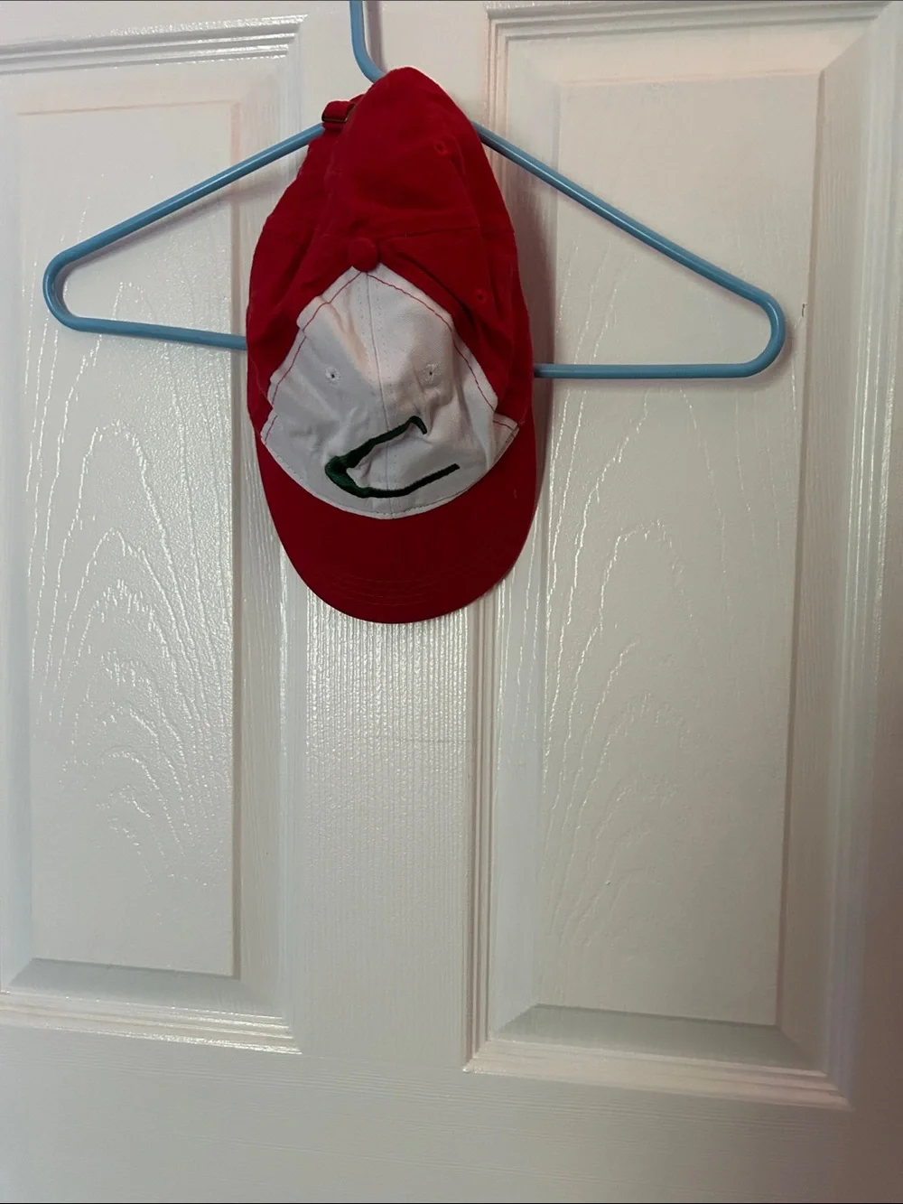 Pokemon Red and White Cap with Green Accent
